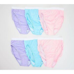 A632206 Breezies Original Cotton Brief Panties Size 14 Pastel Pack LN/UNUSED/CLN